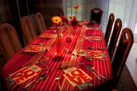 dinner table at Lord Michael Jagged‘s house
