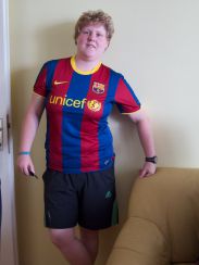 Marco Ron, the son, a wannabe soccer player