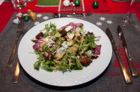 salad with croutons and lardons
