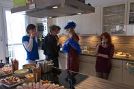 The best place for a party is always the kitchen - even in the "sleeping panda".