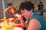 Mathilda seems not to be sure whether Jimmy‘s death makes her laugh ...