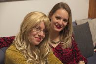 The neighbours, mother and daughter, as you can clearly see.