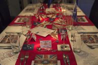 The "round table" for the meeting is ready.