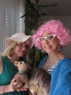 Edna and Kylie, the celebreties of the day